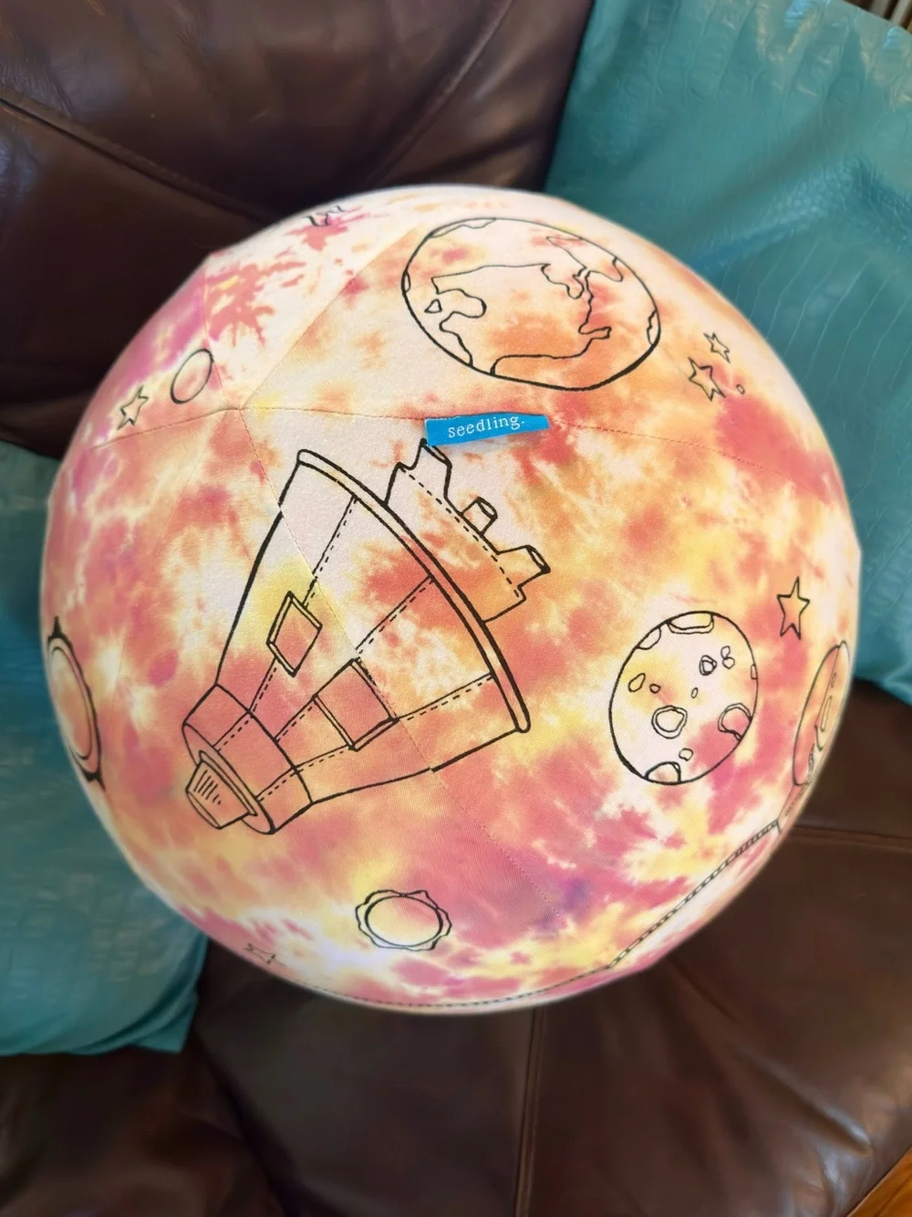 🆓📦Seedling Tie Dye Color the Galaxy Bounce Ball